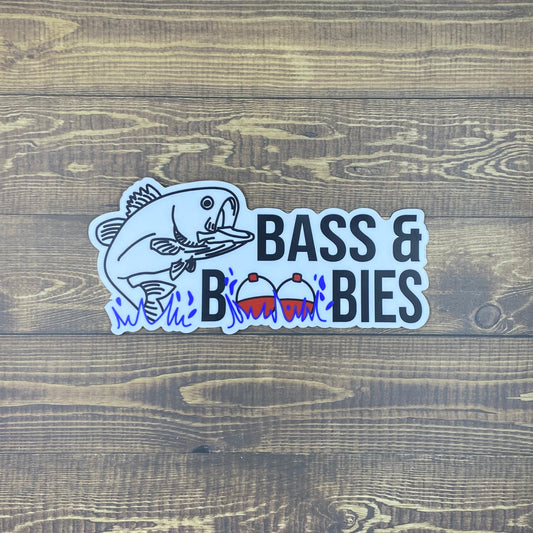 Bass and Boobies Bumper Sticker